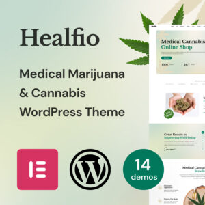 Healfio – Medical Marijuana & Cannabis WordPress Theme